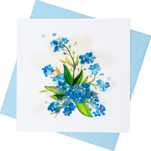 Forget-me-not Flowers Quilling Card