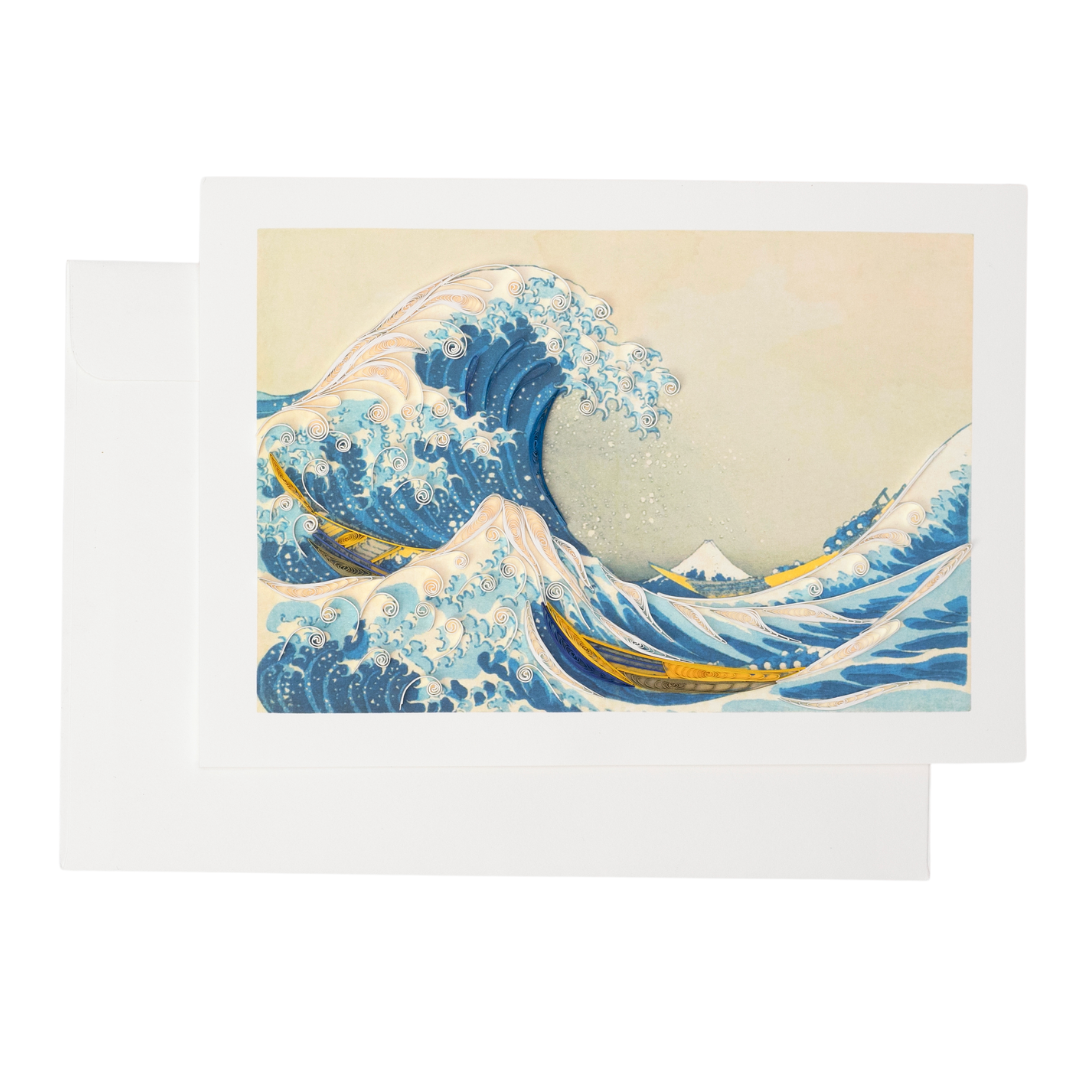 The Great Wave off Kanagawa - Large Quilling Card