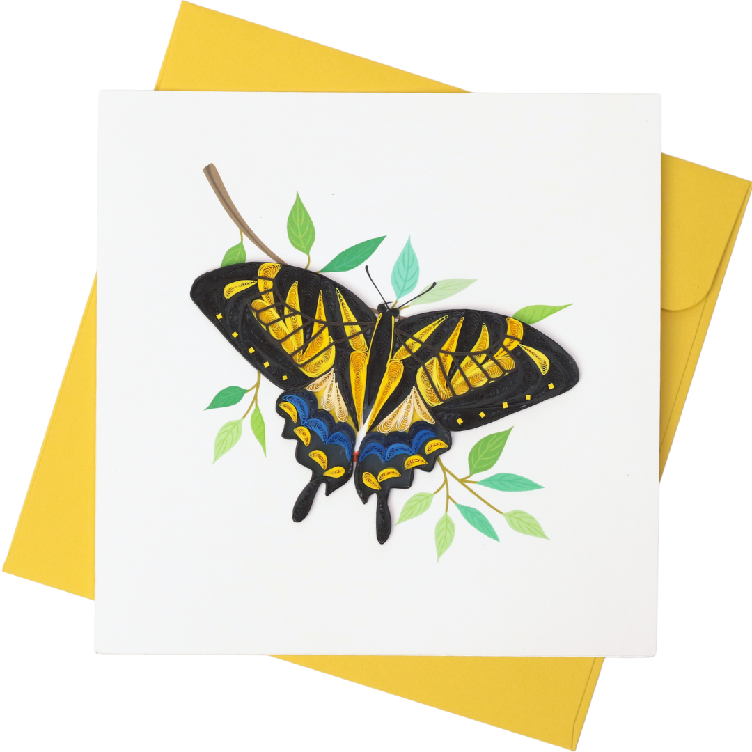 Swallowtail Butterfly Quilling Card