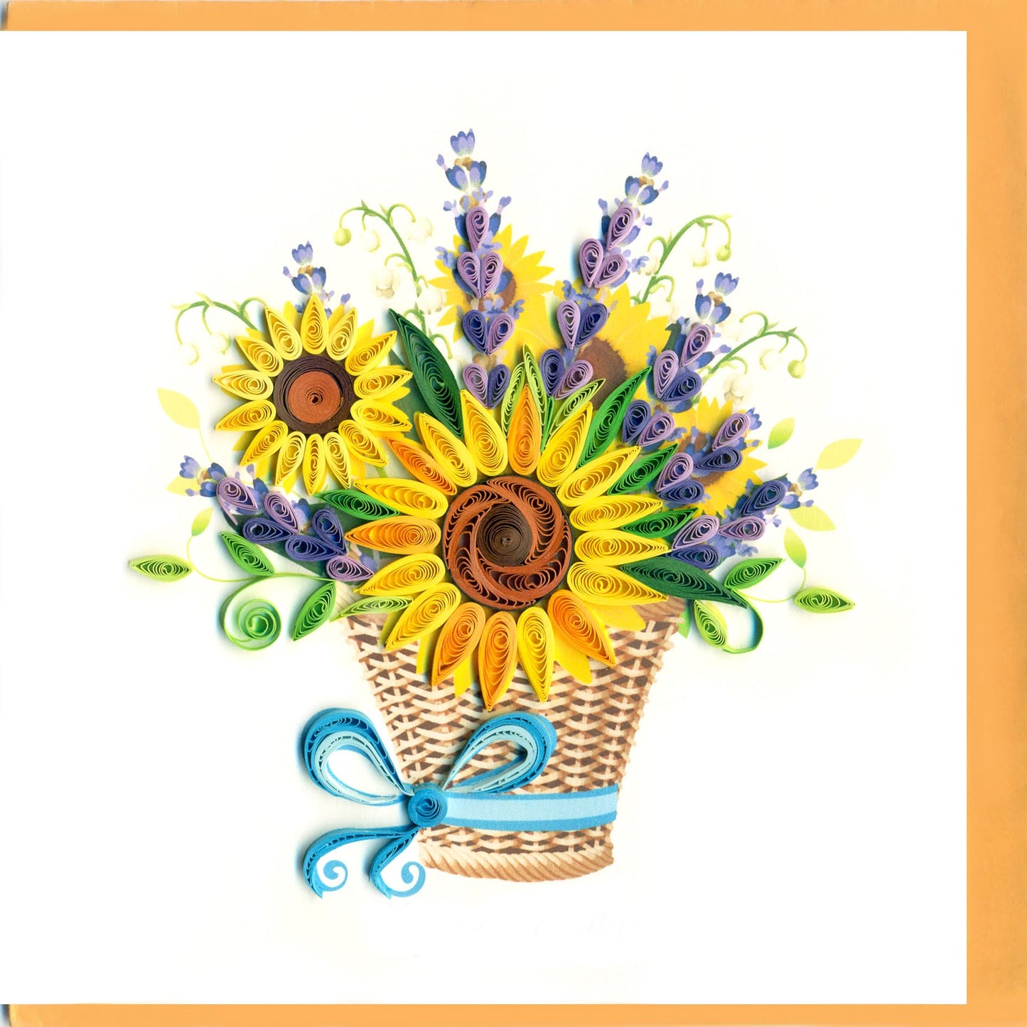 Sunflower Floral Arrangement Quilling Card