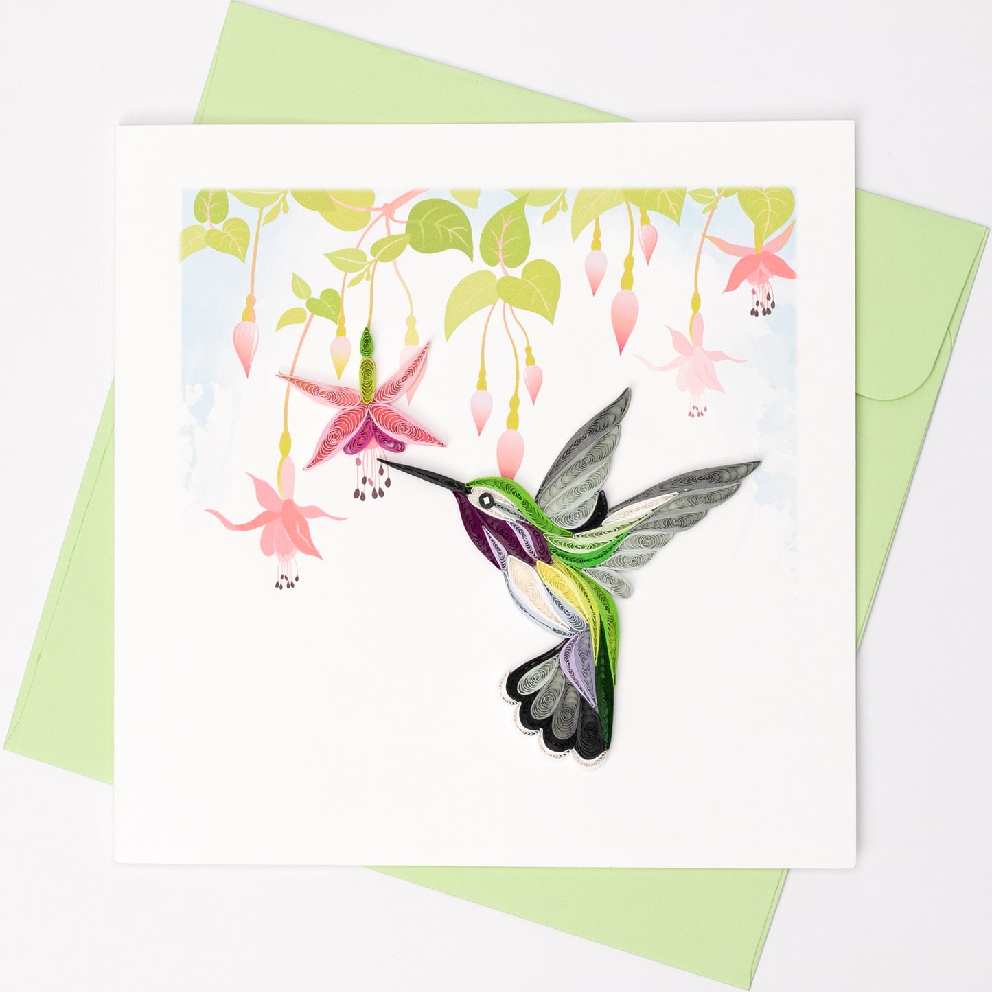 Hummingbird Quilling Card