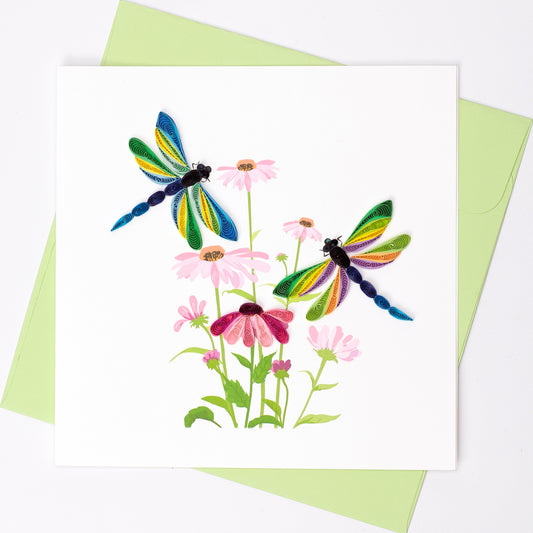 Dragonflies Quilling Card