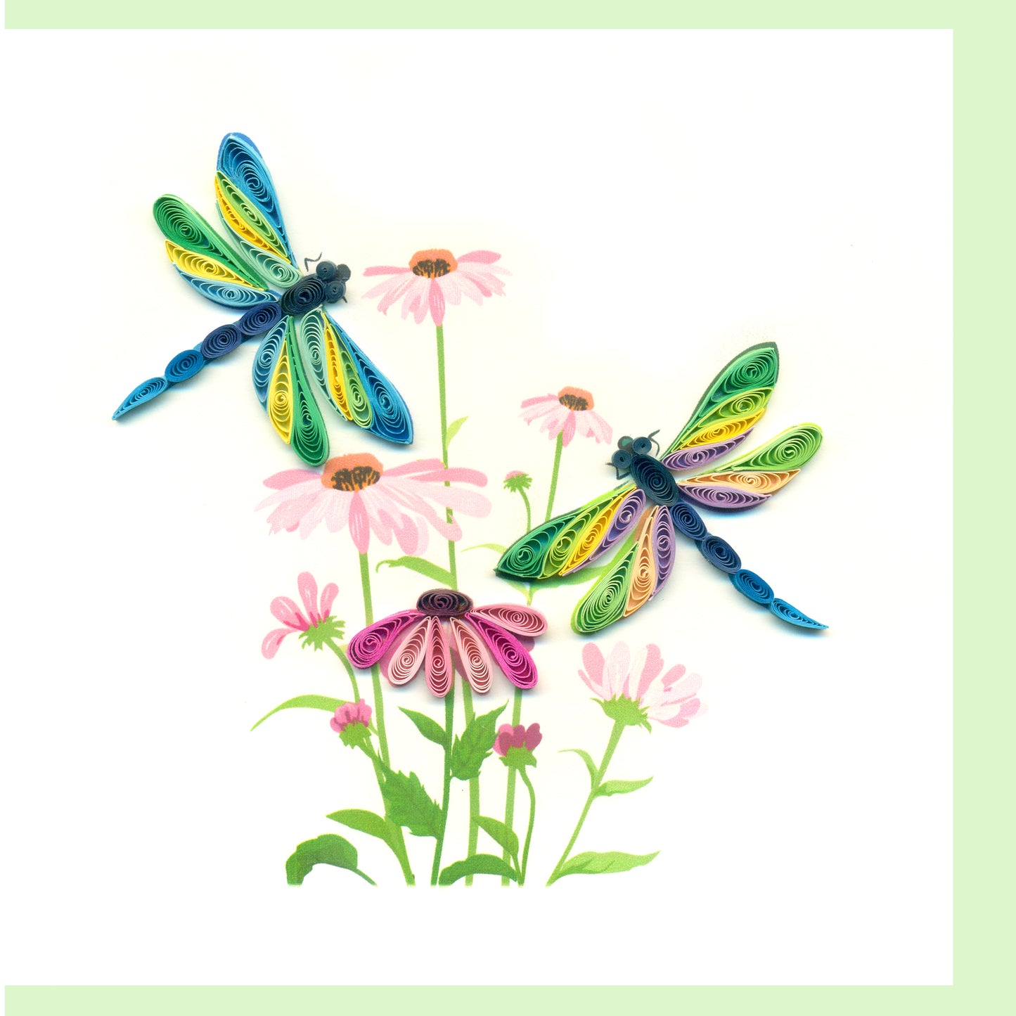 Dragonflies Quilling Card