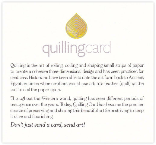 Hummingbird Quilling Card