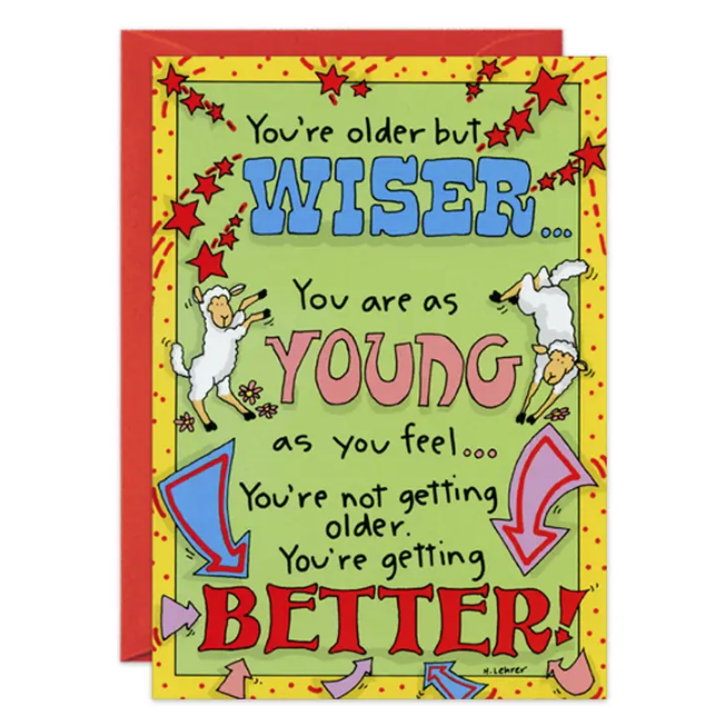Older But Wiser - Humor Birthday Card