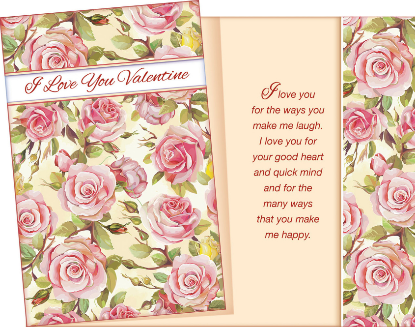 I Love You Valentine Day Card