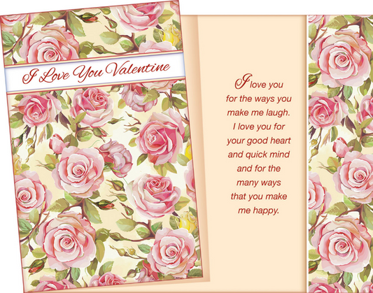 I Love You Valentine Day Card