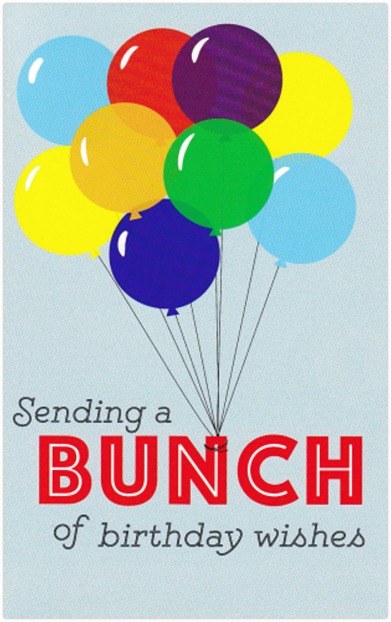 A Bunch of Birthday Wishes Card