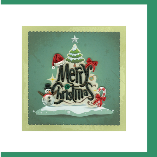 Merry Christmas Quilling Card