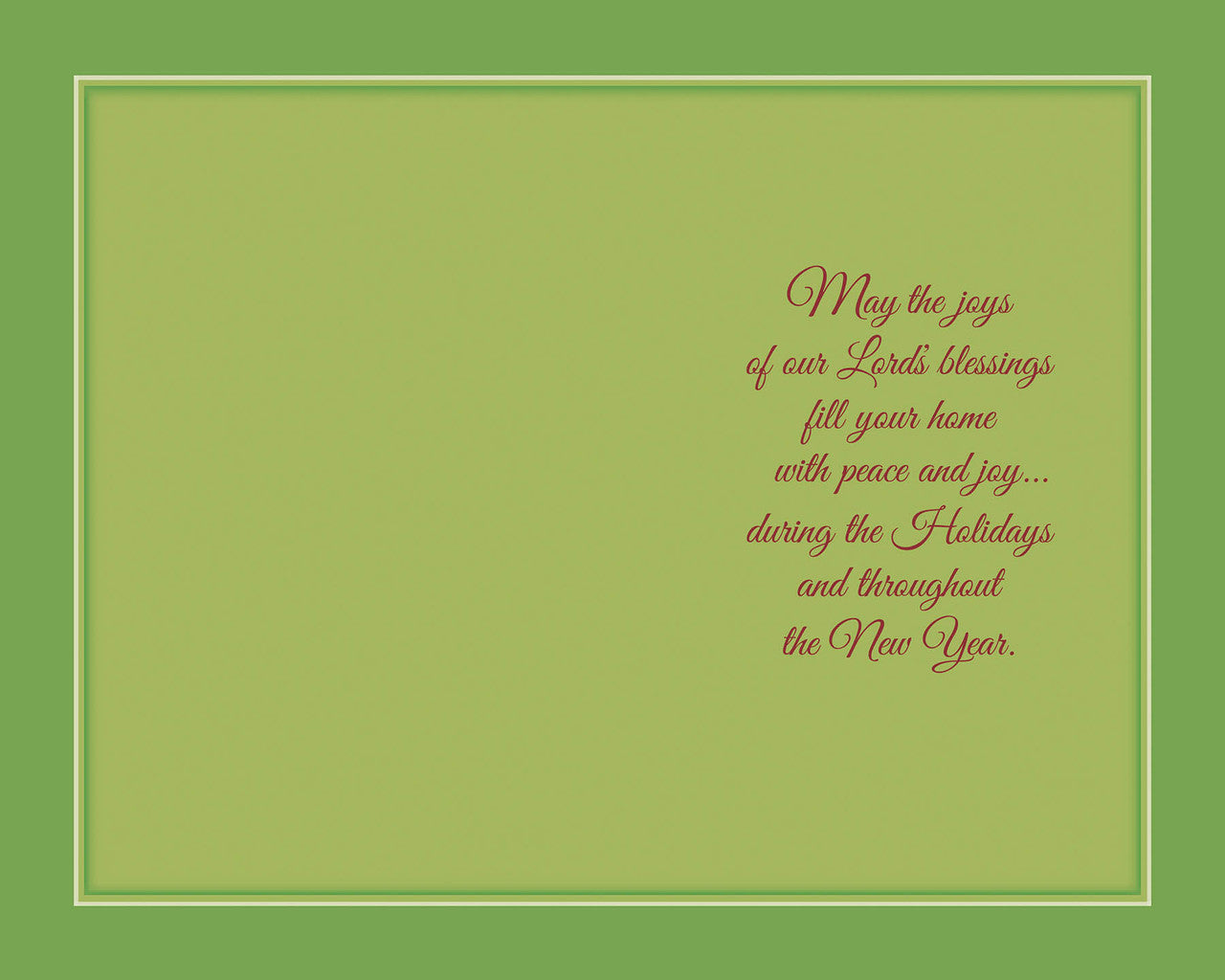 A Christmas Prayer Card