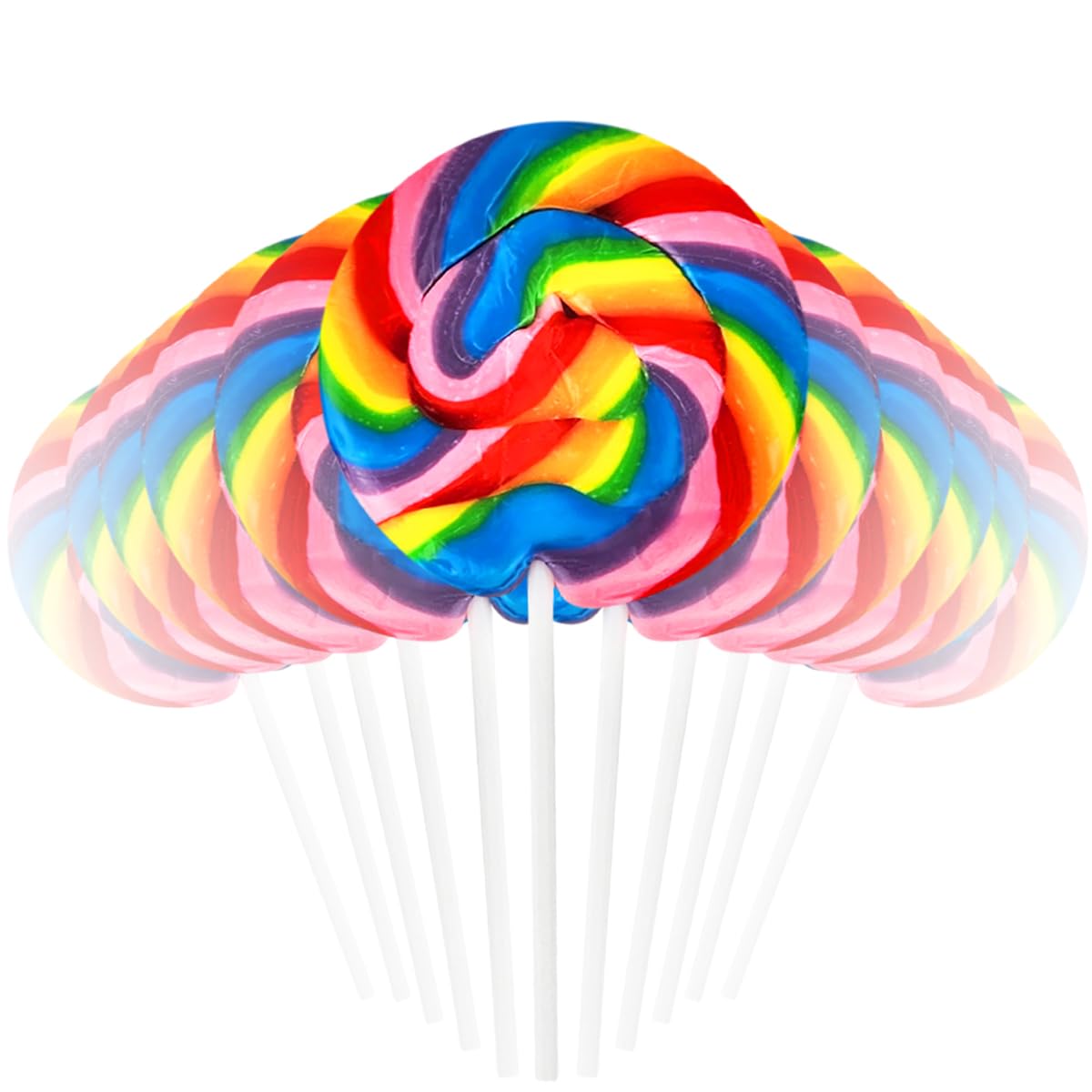 Rainbow Swirl Lollipop