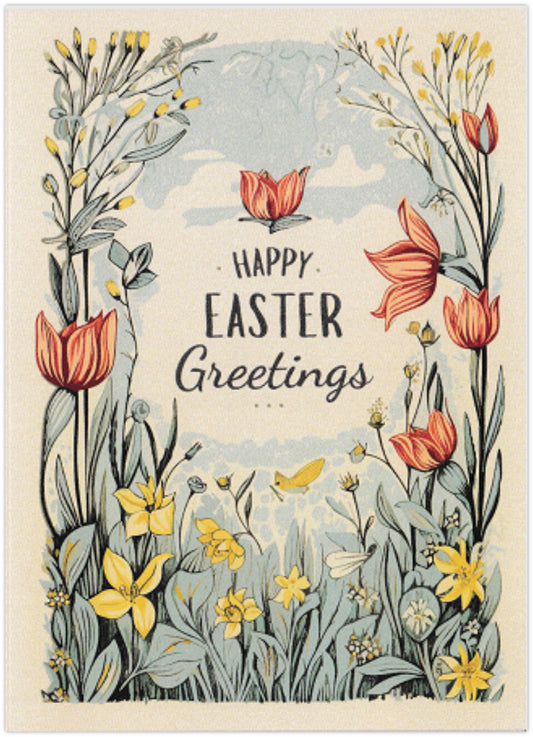 Happy Easter Greetings Card