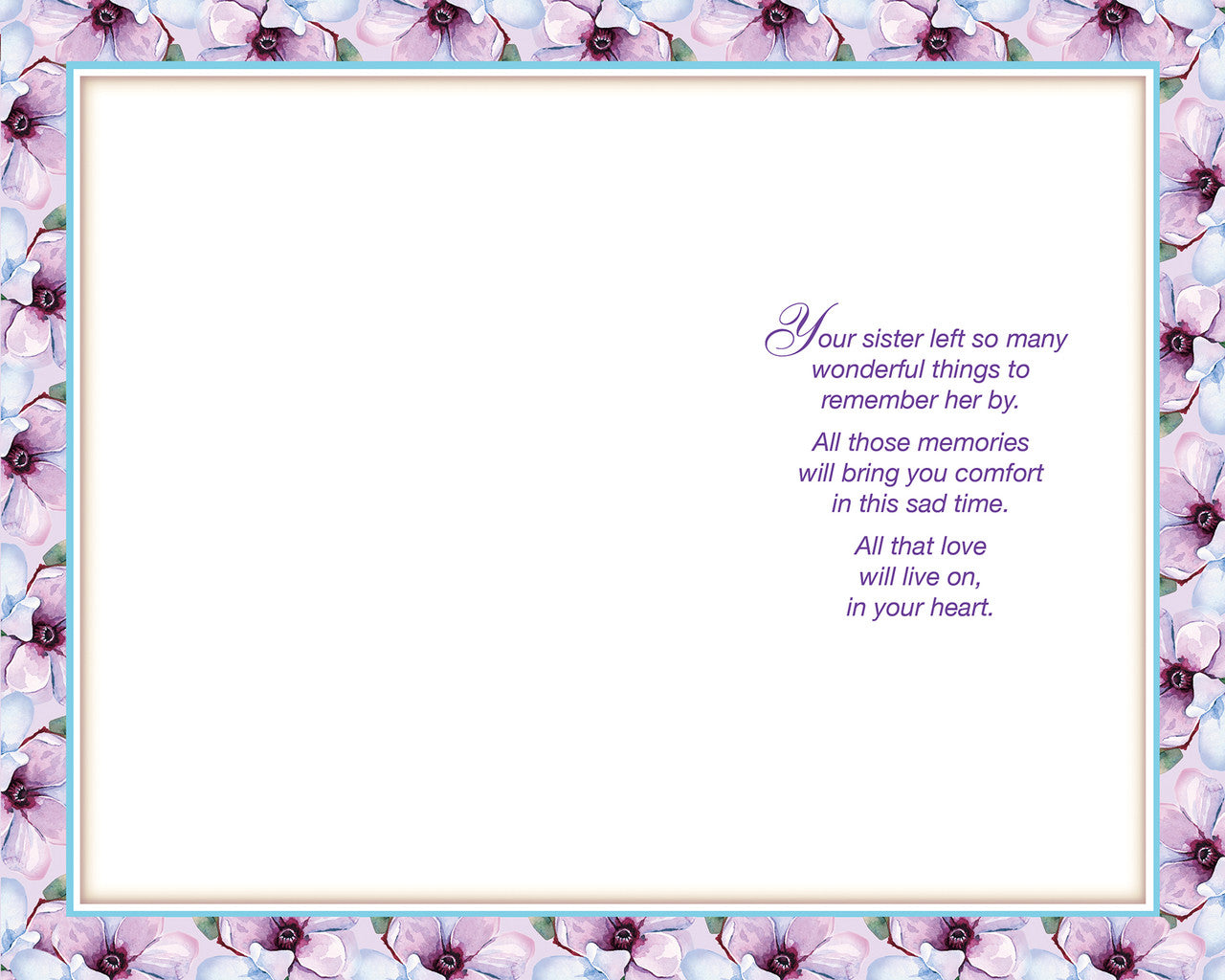 Remembering Your Sister - Sympathy Card