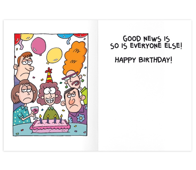 Bad News - Funny Birthday Card