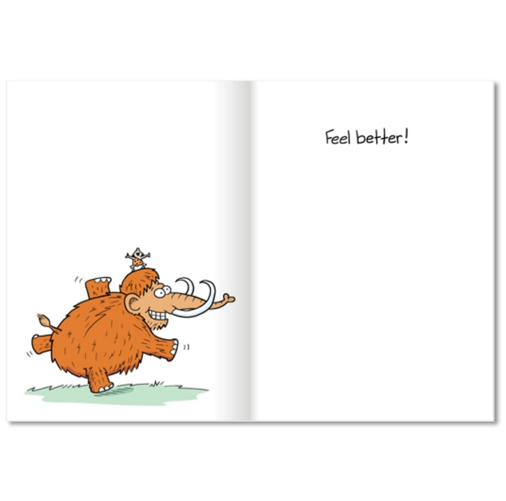 Mammoth Get Well Humor Card