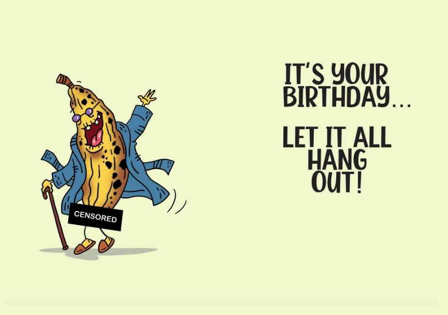 Low Hanging Fruit - Humor Birthday Card