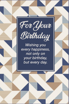 For Your Birthday Card