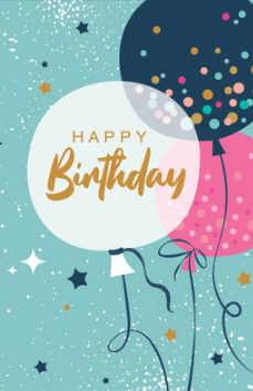 Happy Birthday Balloons Card