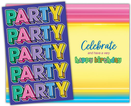 Party Happy Birthday Card