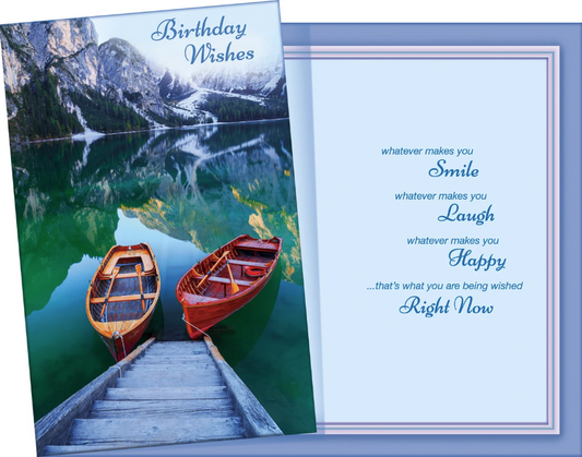 Birthday Wishes - Boats Happy Birthday Card