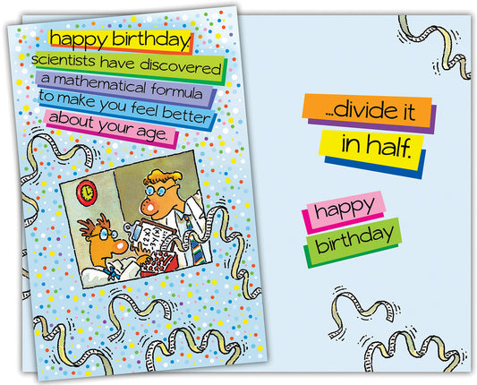Mathematical Formula - Humor Birthday Card