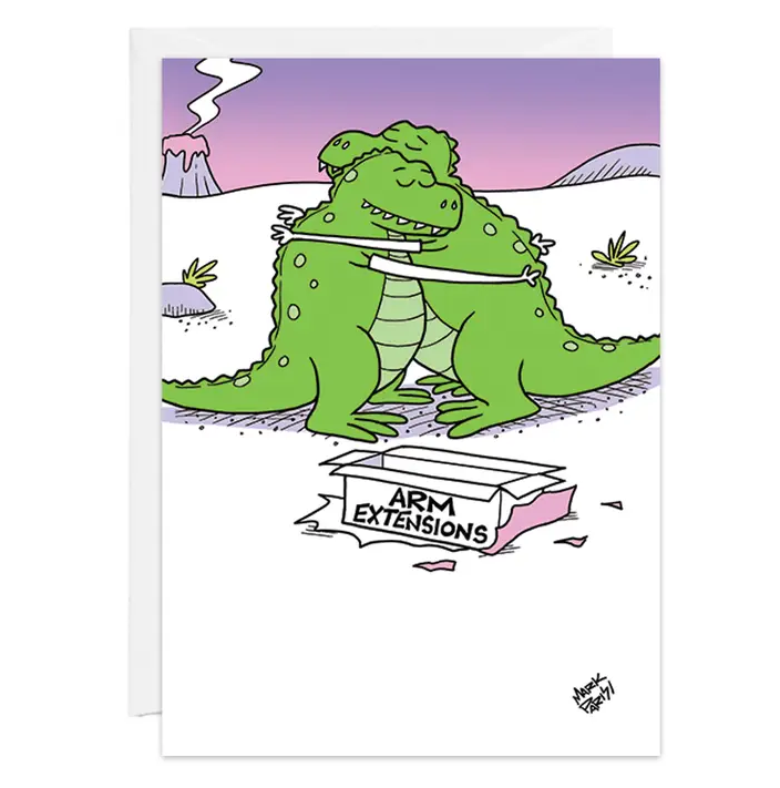 Dinosaur Arm Extensions - Humor Birthday Card