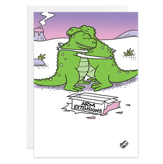 Dinosaur Arm Extensions - Humor Birthday Card