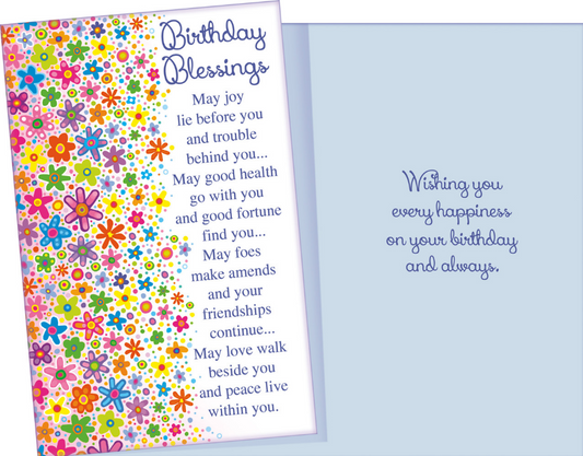 Birthday Blessings Card