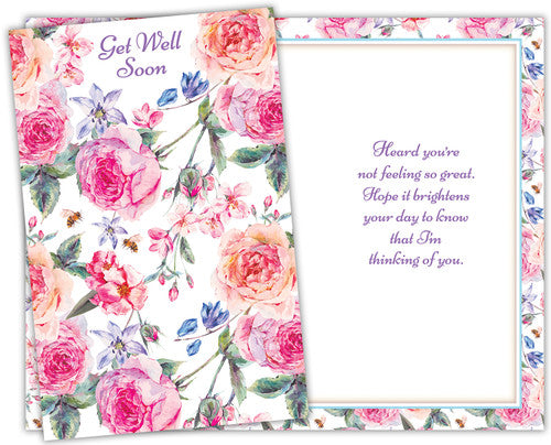 Get Well Soon Roses Card