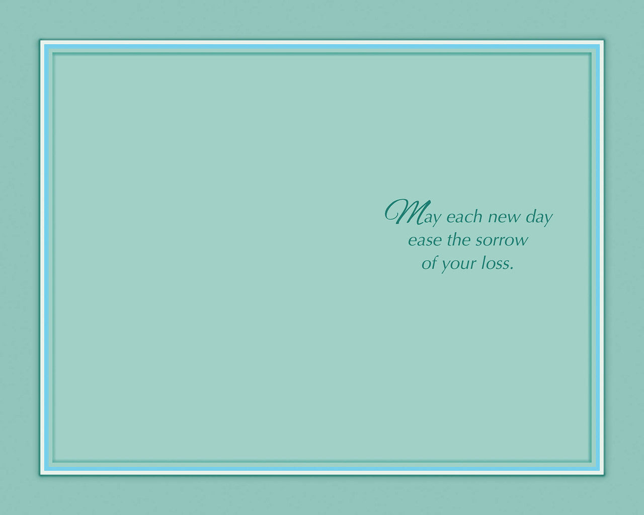 With Sympathy Card