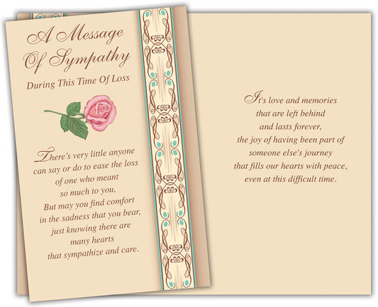 A Message Of Sympathy Card