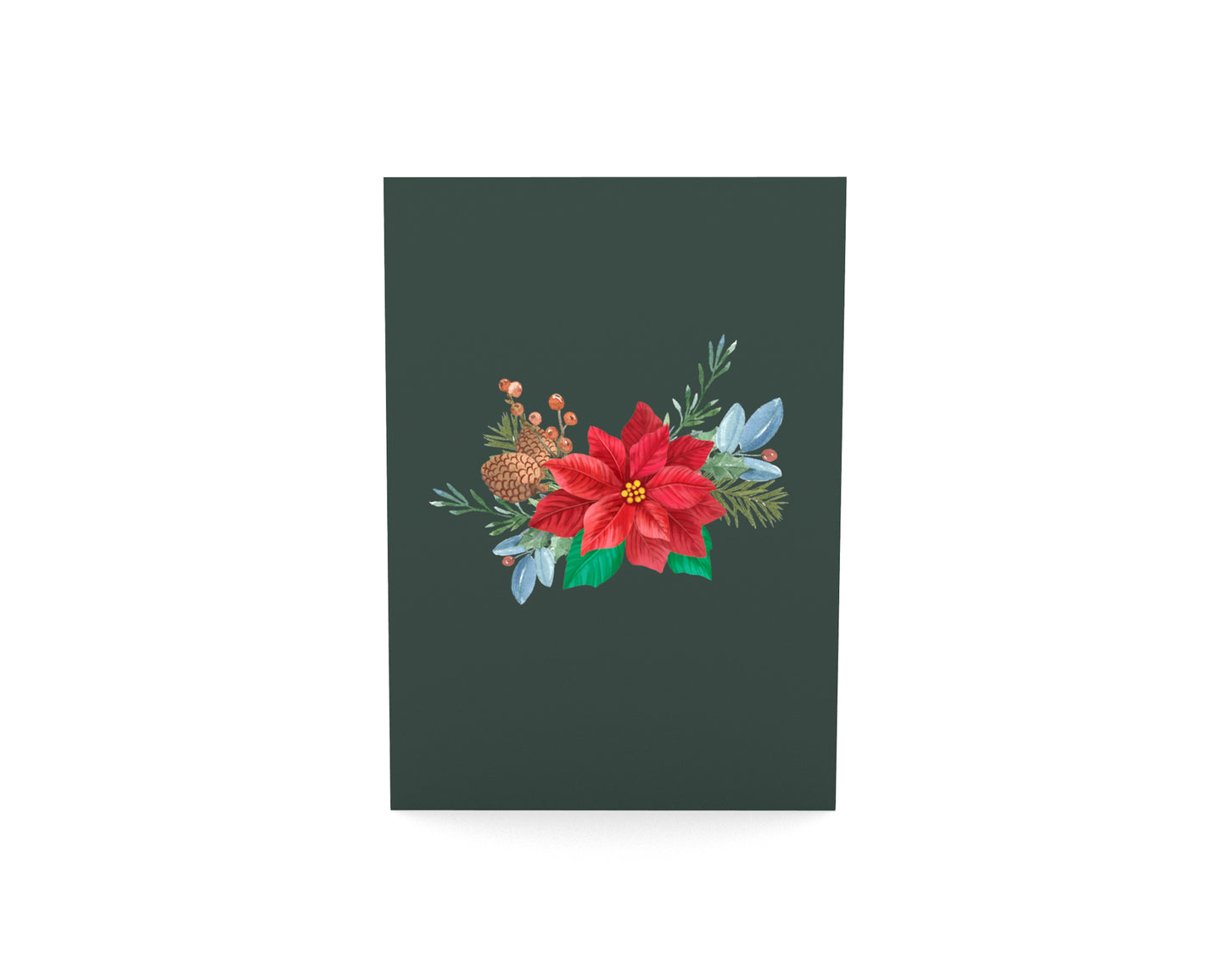 Poinsettia Bloom Pop-Up Card