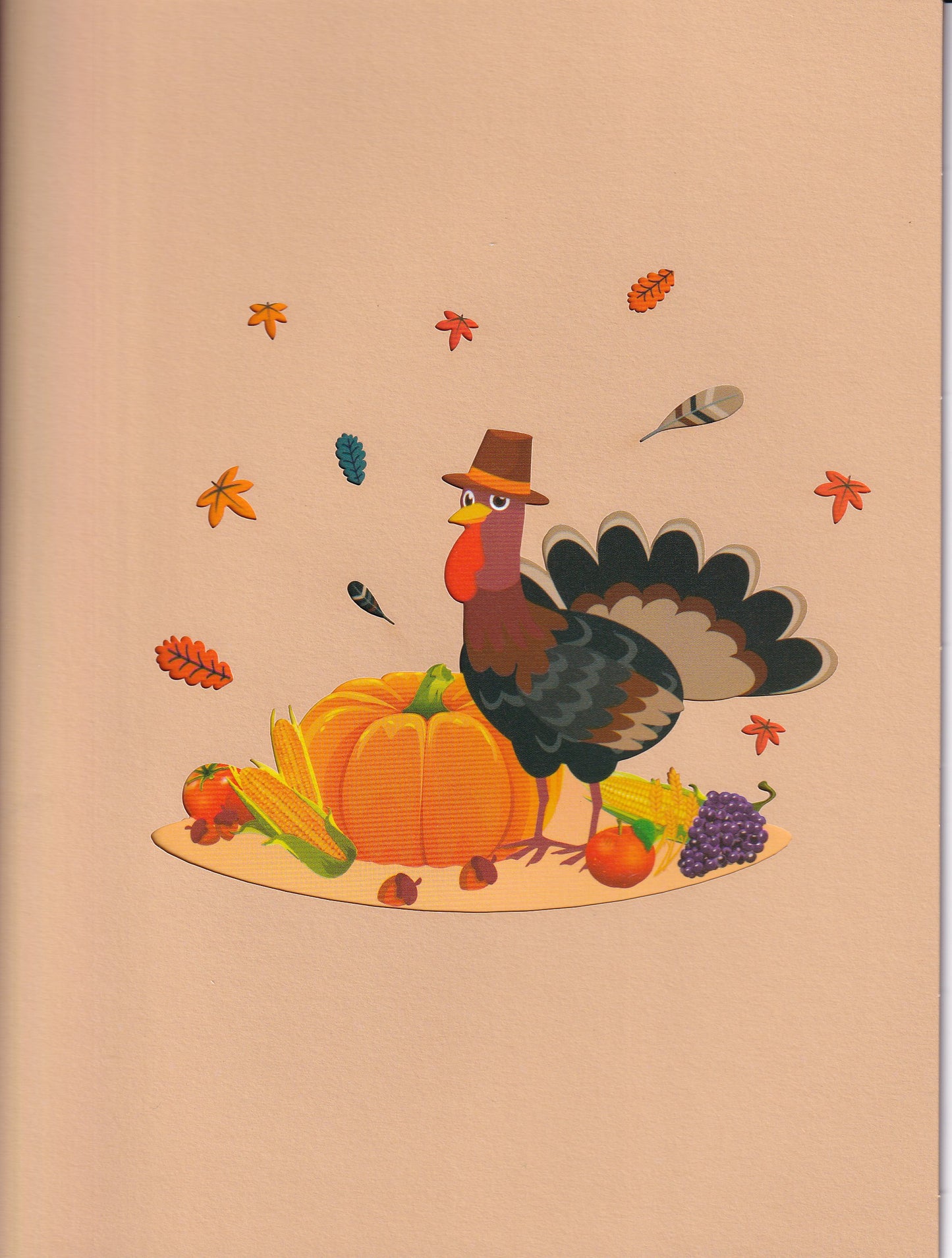 Turkey Thanksgiving Pop-Up Card