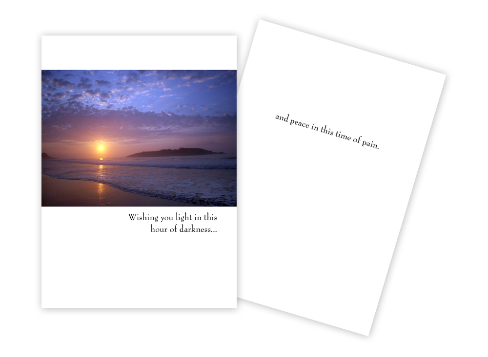 Sunrise Costal - Sympathy Card