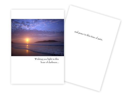 Sunrise Costal - Sympathy Card