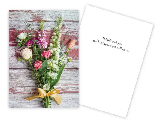 Floral Bouquet Get Well Card