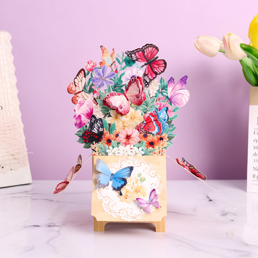 Enchanted Butterflies - Gift Box Pop-Up Card