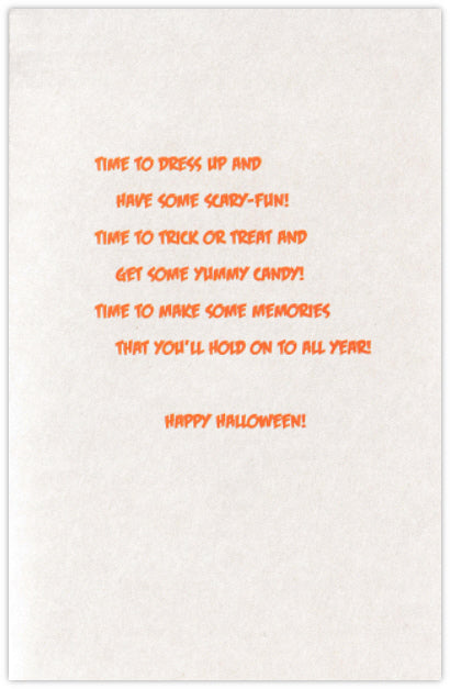 Pumpkins Halloween Card