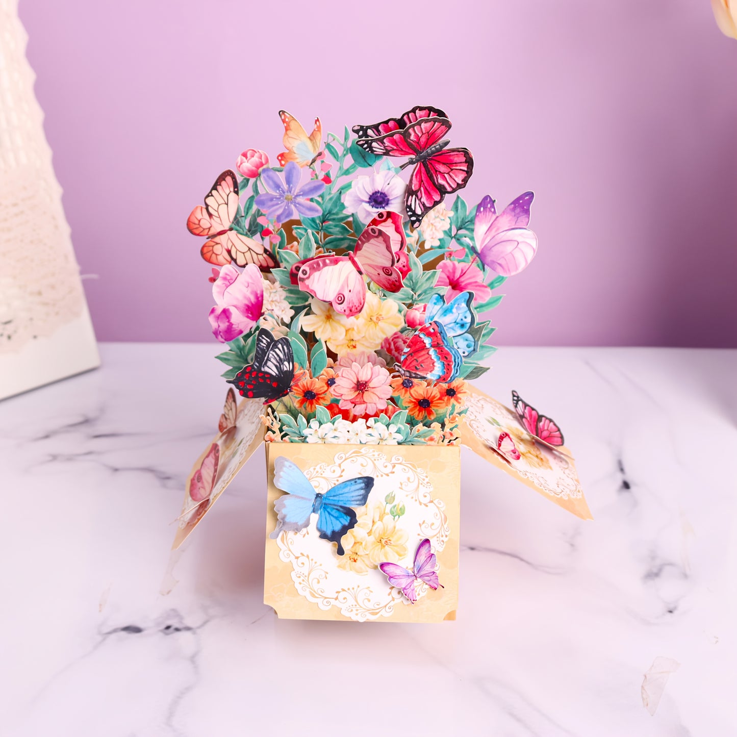 Enchanted Butterflies - Gift Box Pop-Up Card