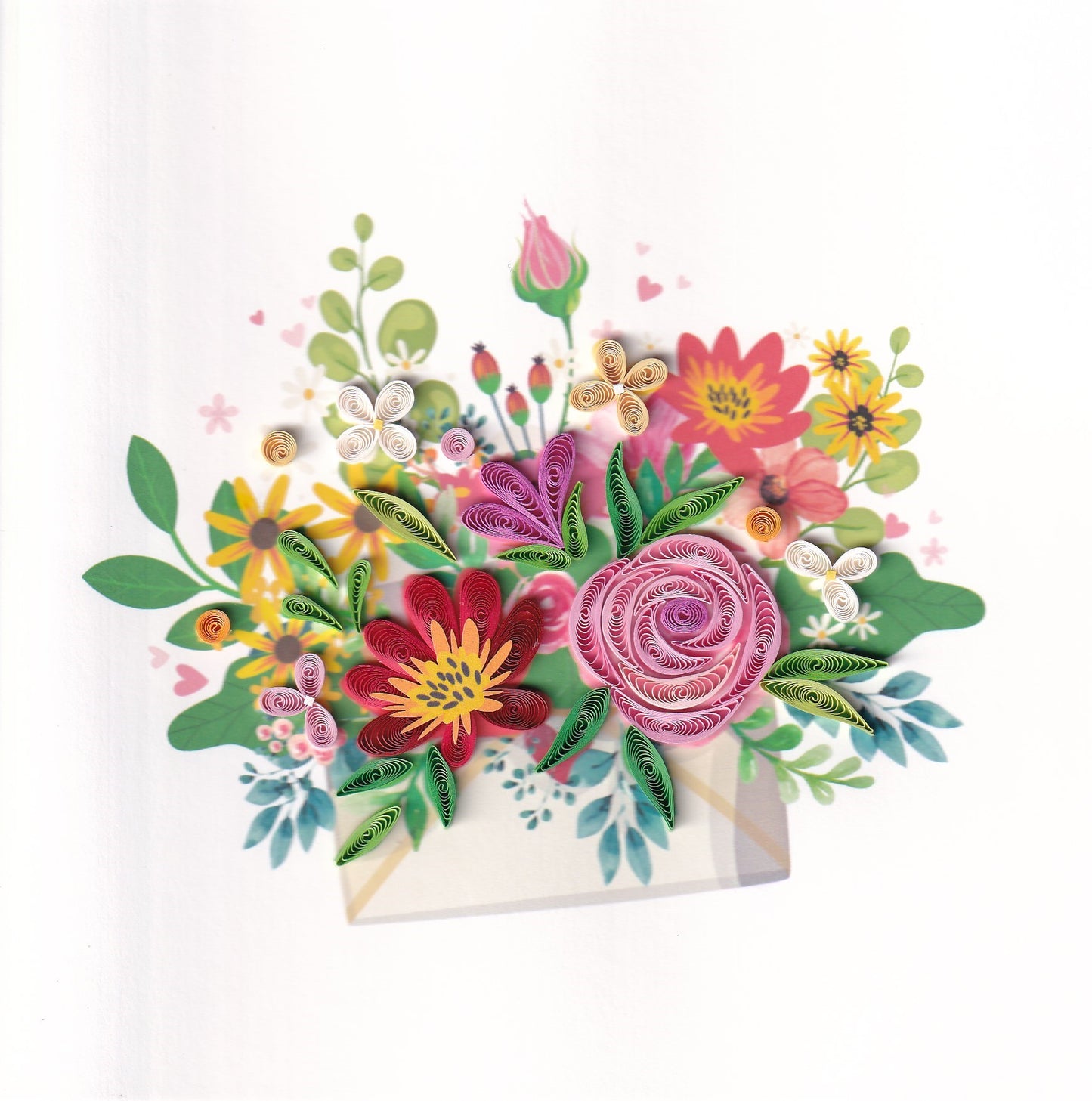 Floral Envelope Quilling Card