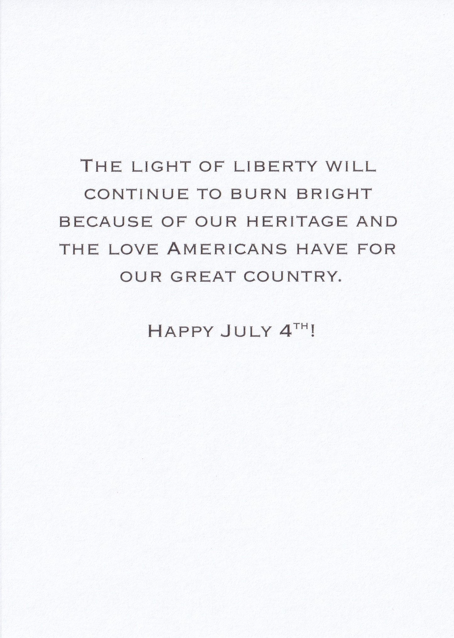 Lady Liberty Fireworks Patriotic Greeting Card