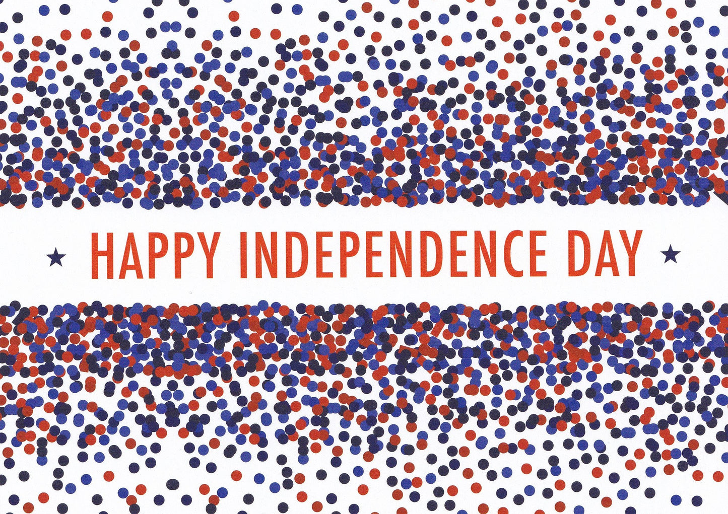 Patriotic Confetti Blast Independence Day Card