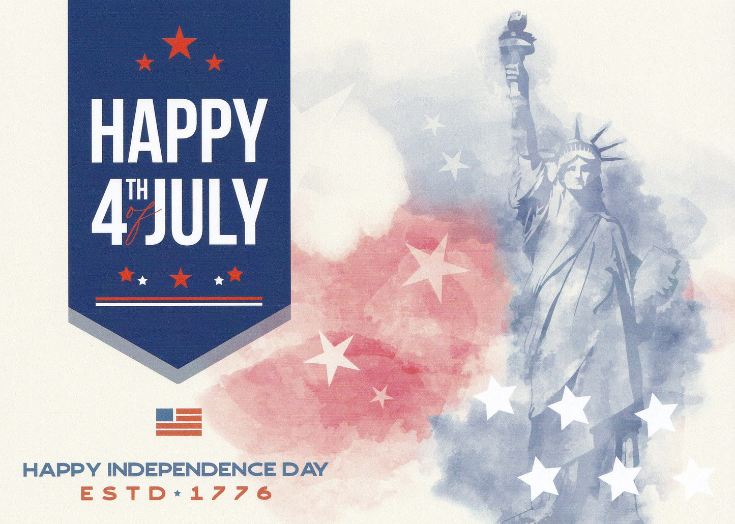 Liberty Independence Day Card