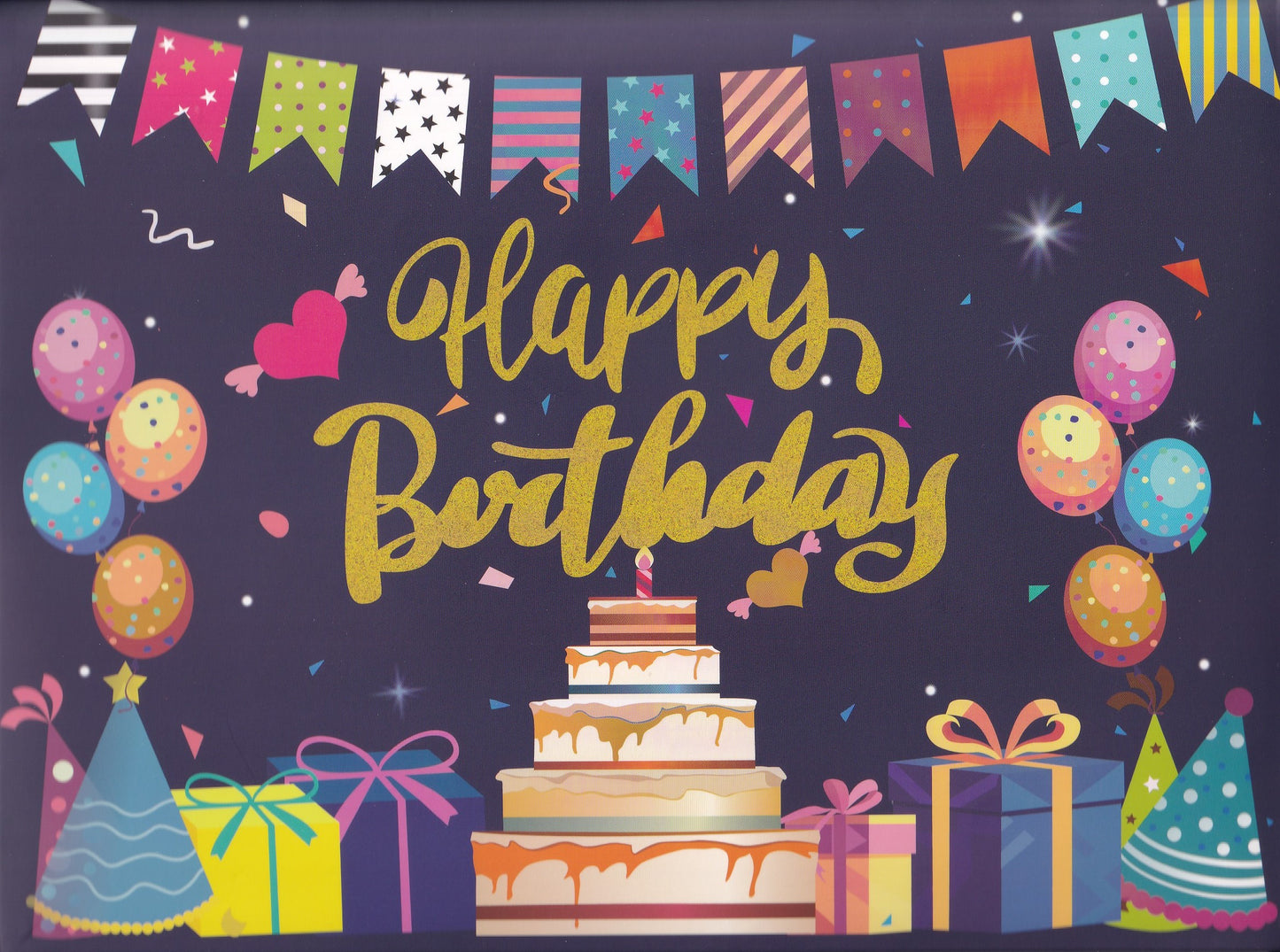 Stellar Celebration 3D Birthday - Lights and Sound Pop-Up Card