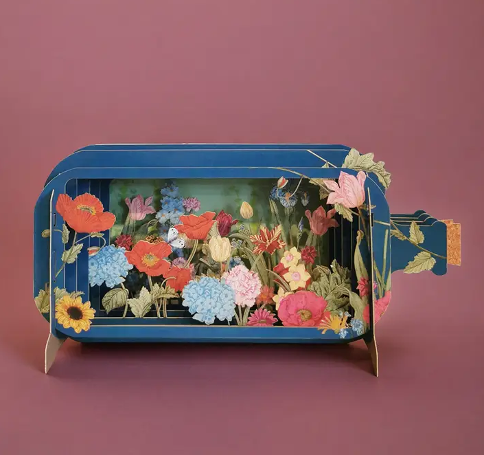 Secret Garden - Message in a Bottle - Pop-Up Card
