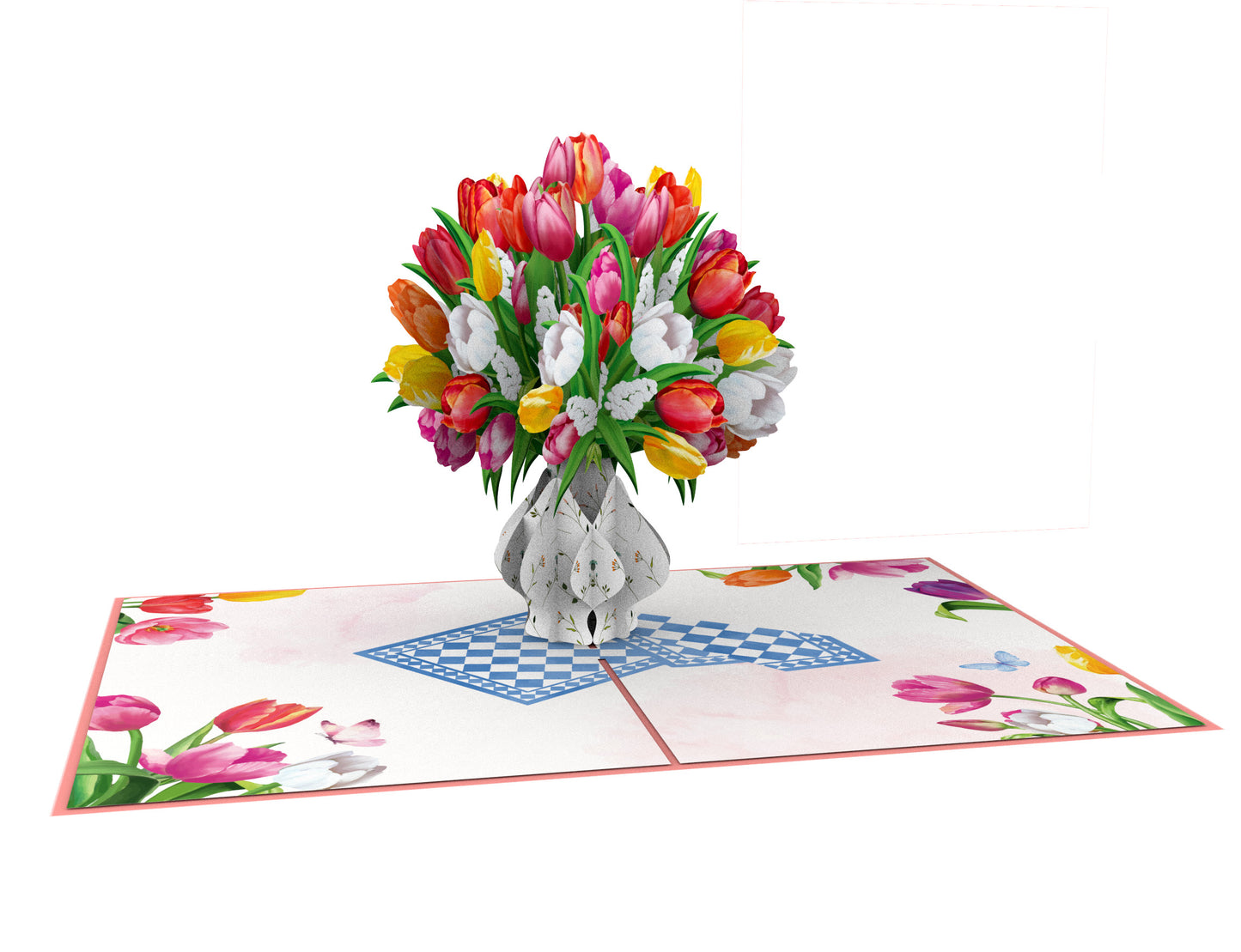 Tulips in Vase Pop-Up Card