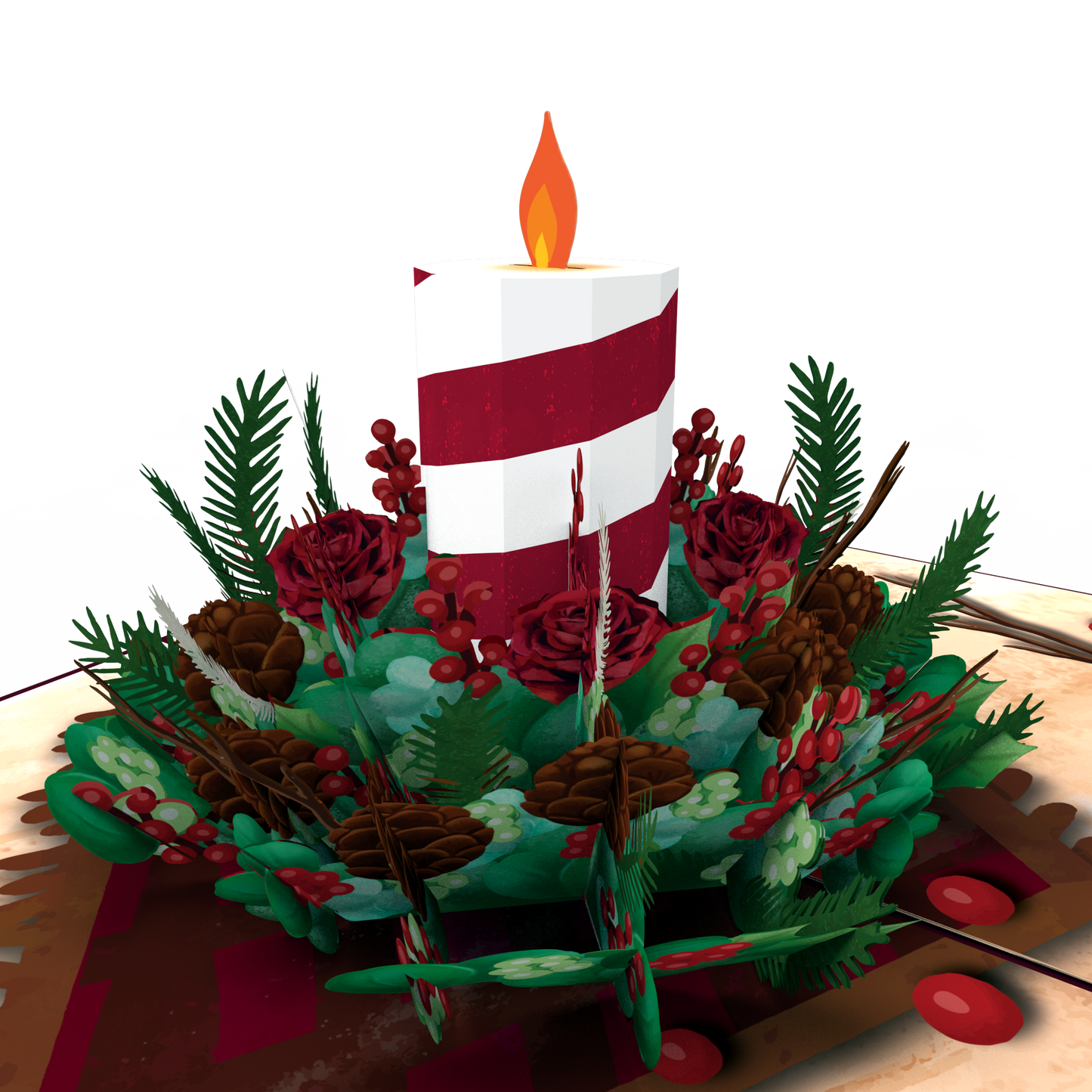 Holiday Candle Pop-Up Card