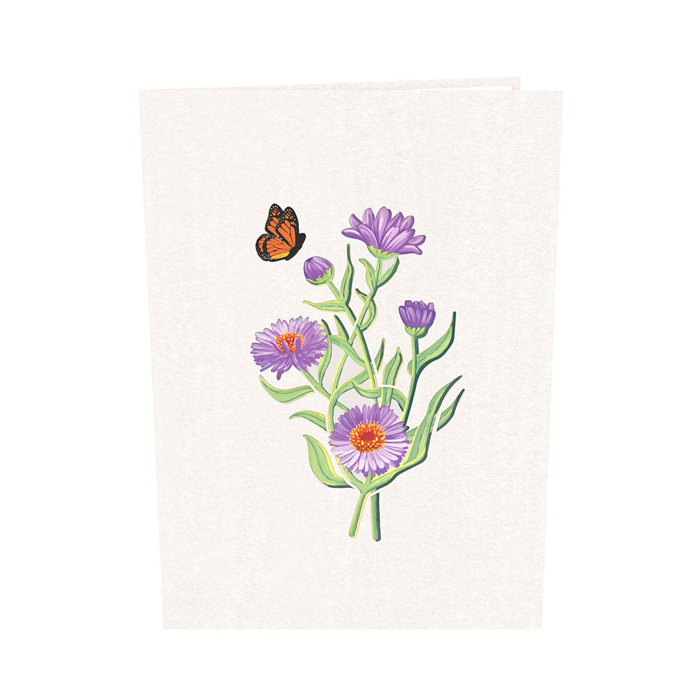 Asters Pop-Up Card