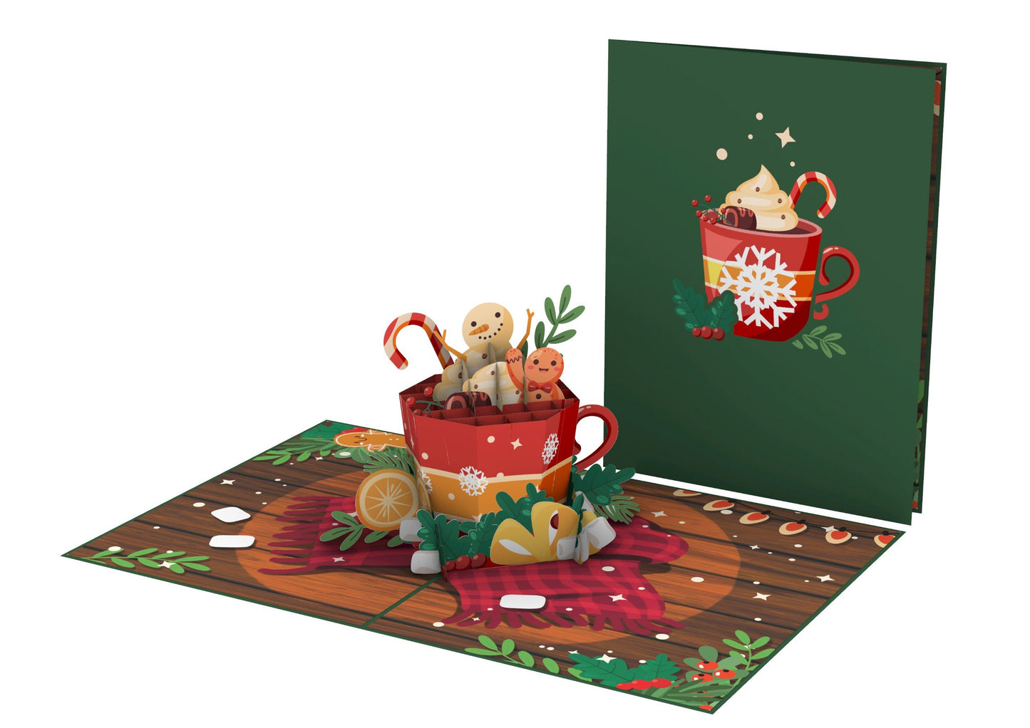 Holiday Hot Cocoa Pop-Up Card