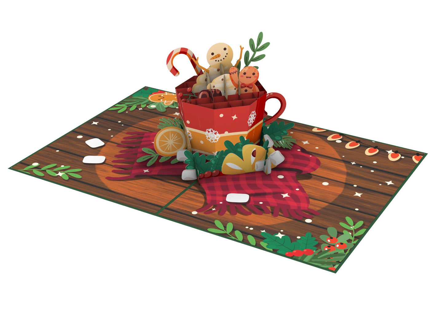 Holiday Hot Cocoa Pop-Up Card